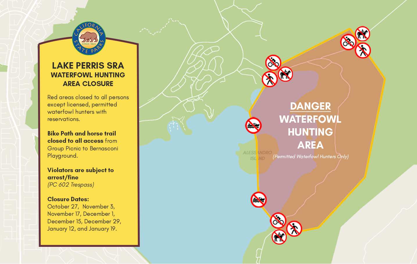 Waterfowl Hunting Area Closure